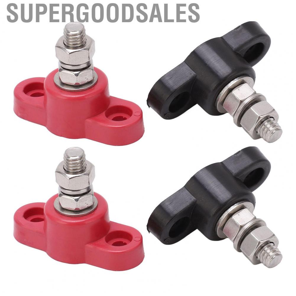 Supergoodsales 4Pcs  Terminal Blocks 12V 24V Power Stud Distribution Junction