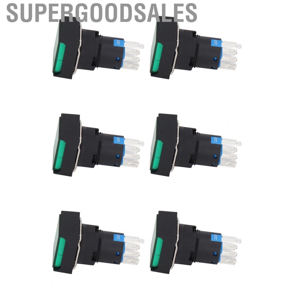 Supergoodsales Pushing Switches  ABS Wide Application Push Button Switch with Light for Equipment