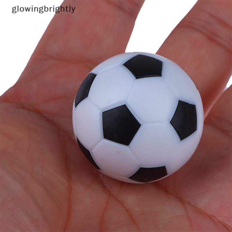 [glowingbrightly] 10pcs Tabletop Soccer Replacement Ball 32mm Pemain Sepak Bola Hadiah Aksesoris Game Elastisitas Hitam Desktop Mainan Hadiah Ulang Tahun TFX
