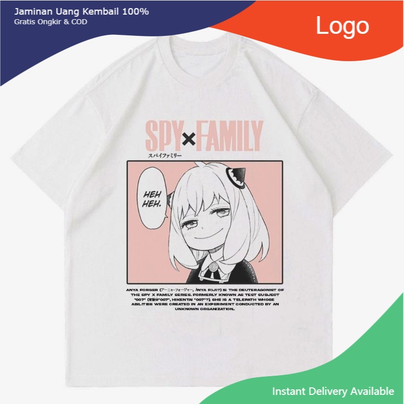 KAOS SPY X FAMILY - ANYA FORGER | T-SHIRT ANIME JAPAN MANGA SPYxFAMILY | BAJU ANYA FORGER