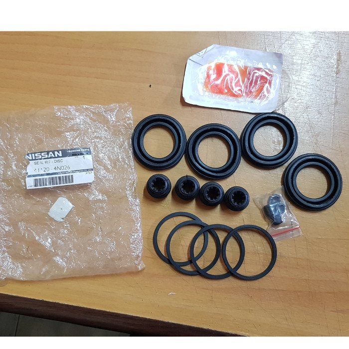 SPAREPART OTOMOTIF- Caliper Kit Bagian Depan Nissan Xtrail 2.5 T30 ASLI -KOMPONEN AKSESORIS