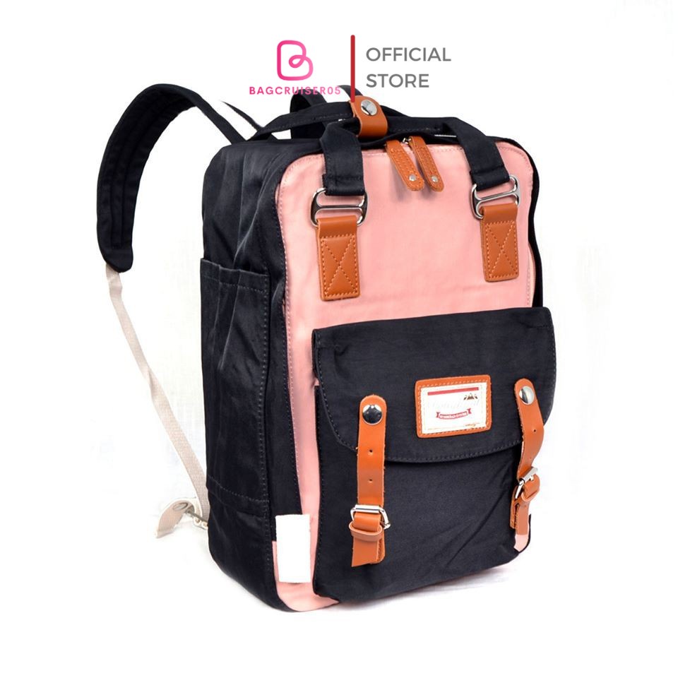 Tas ransel sekolah backpack macaroon  besar 3in1 import 8985