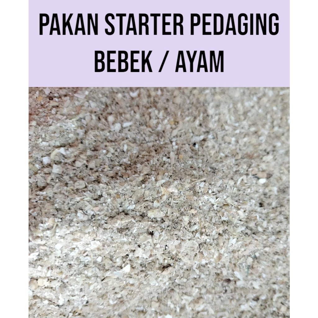 1 kg pakan ayam bebek pedaging protein 22% / pakan starter pedaging protein tinggi pakan alternatif