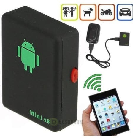 Gps Tracker Alat Pelacak Mini Intelijen Posisi Lokasi Keamanan Kendaraan  Jarak Jauh Anti Maling Tan