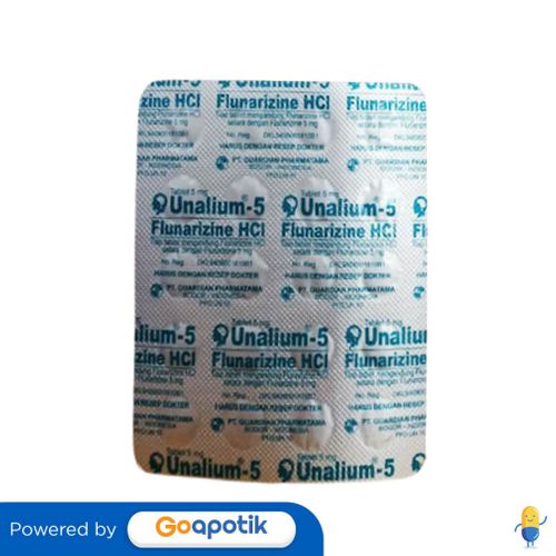 UNALIUM 5 MG STRIP 20 TABLET