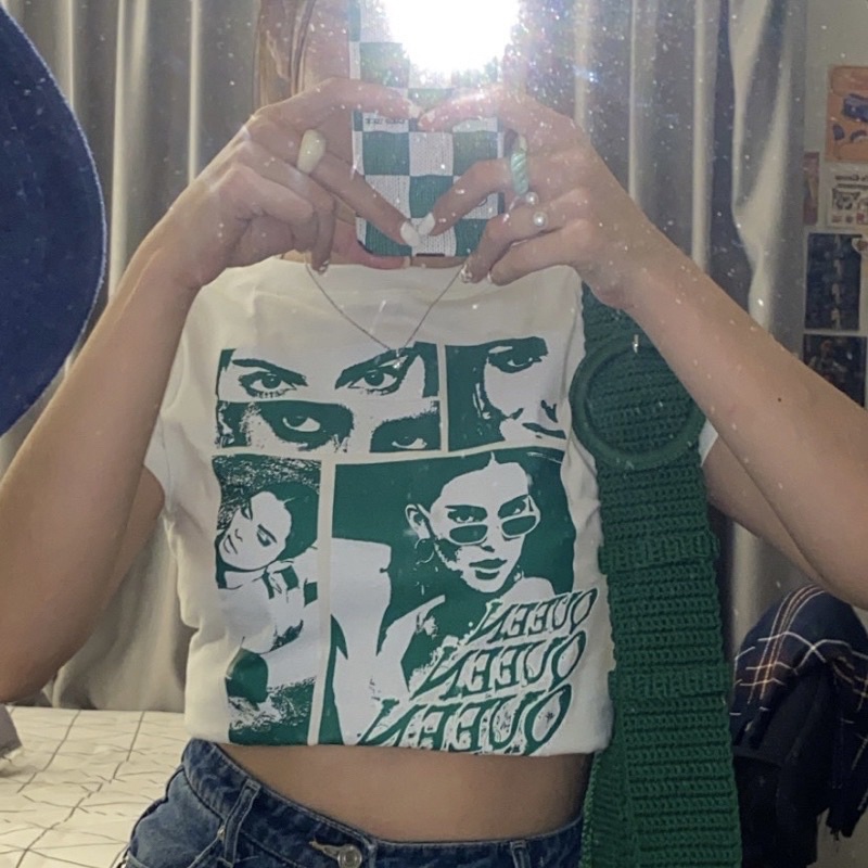 R.A SHOPING - ZGW KAOS VIDA / Crop Top  QUEEN KENDALL (LD 88, P 40) /  baju santai crop lengan pende