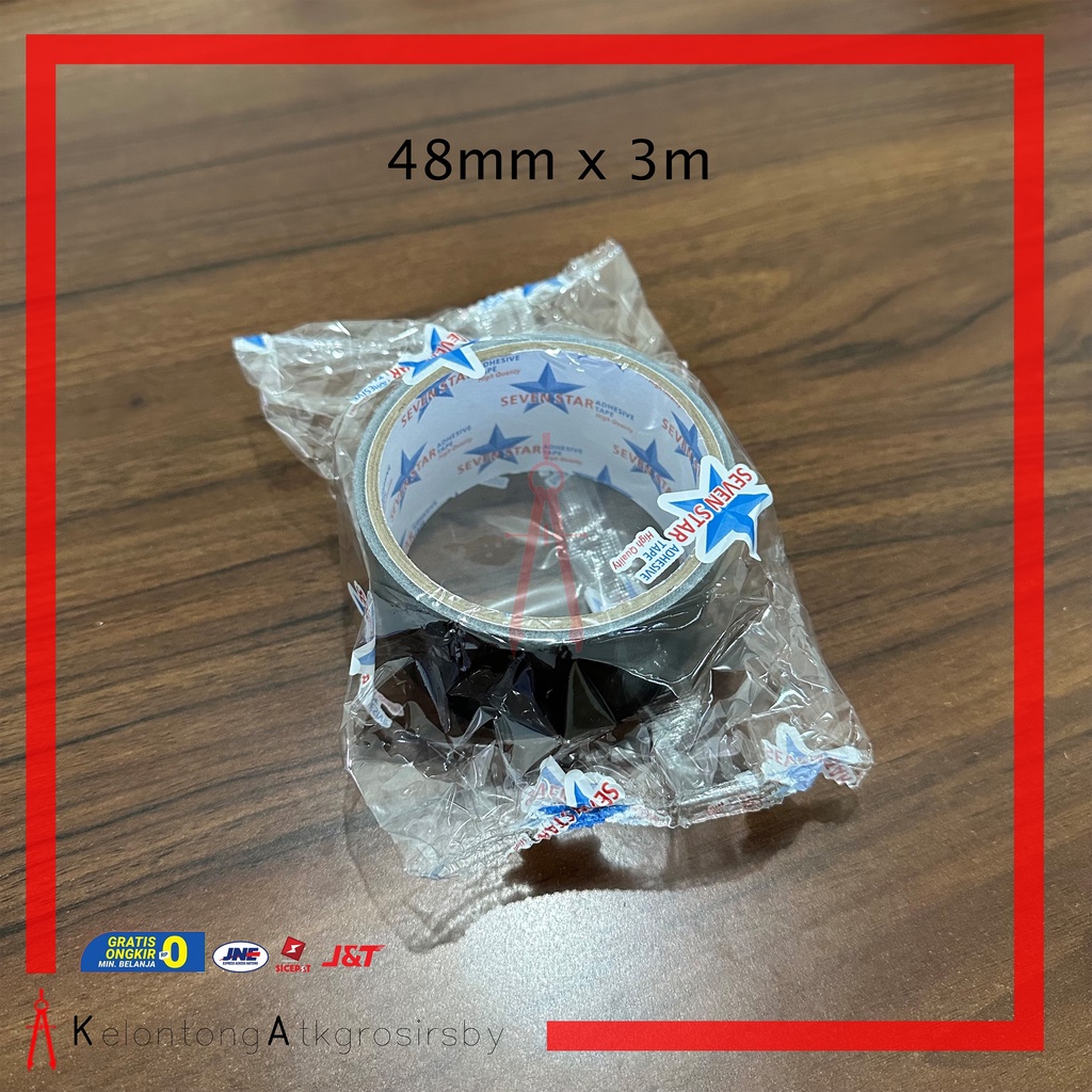 

Lakban Kain Hitam / Cloth Tape Hitam 48mm x 3m