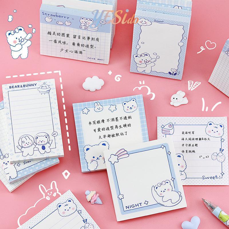 

COD✨Catatan tempel hati gadis kreatif dengan catatan tempel beruang gaya beruang-YES