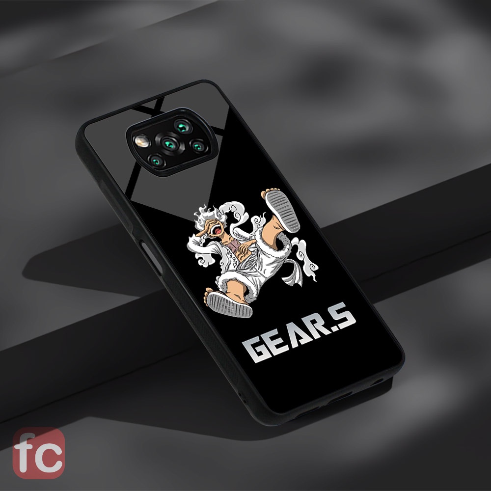 Custom Case Poco X3 Pro Nfc |RR40| Xiaomi Poco x3 Tpu Efek Kaca Anime Luffy One Piece