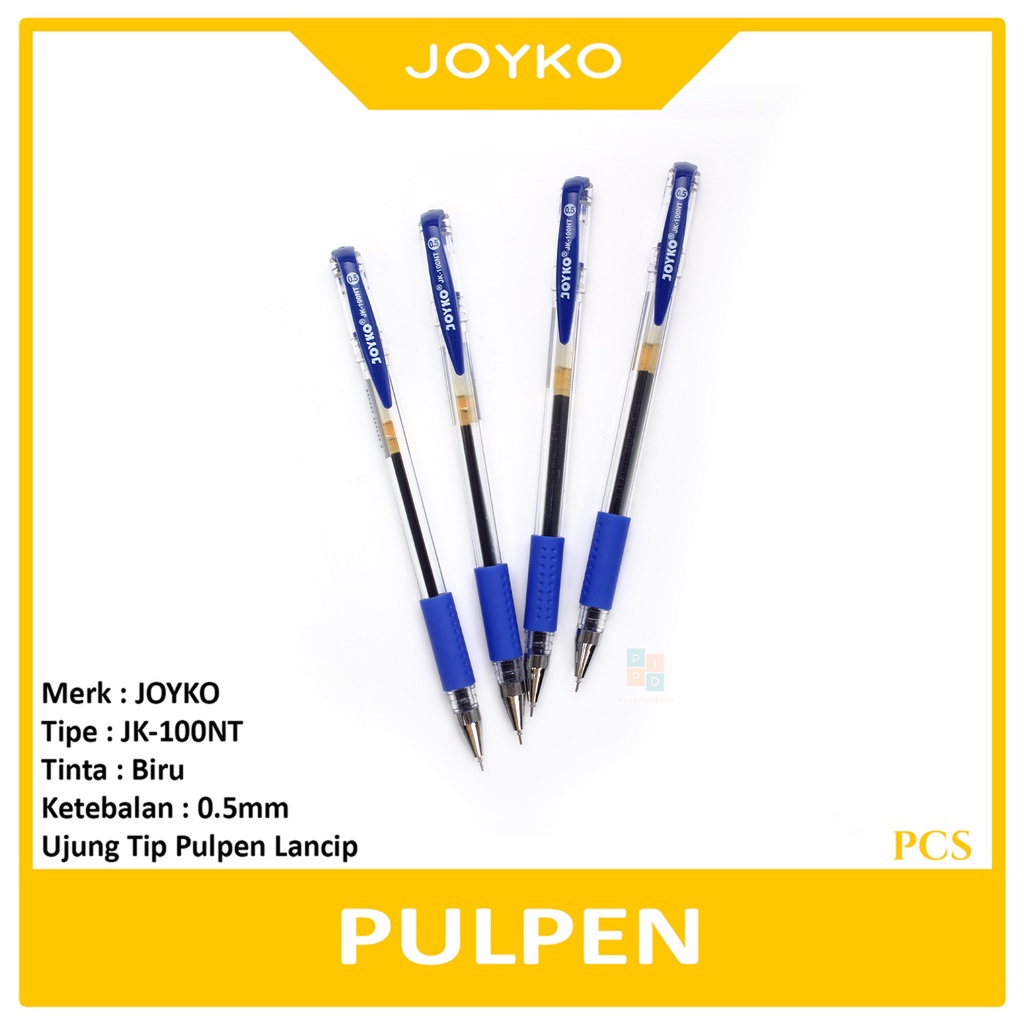 

JOYKO - Pulpen Pen Gel JK-100NT 0.5mm Biru - Pcs