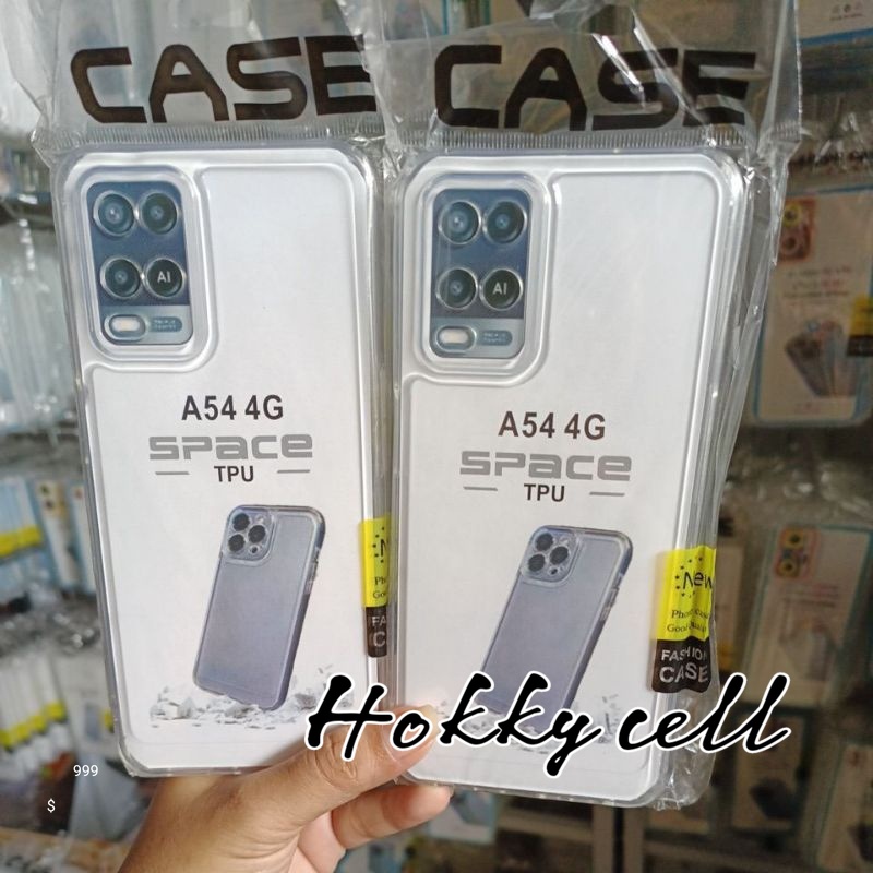 Soft Case Clear Space Bening OPPO A54 Casing Transparan Pelindung Camera