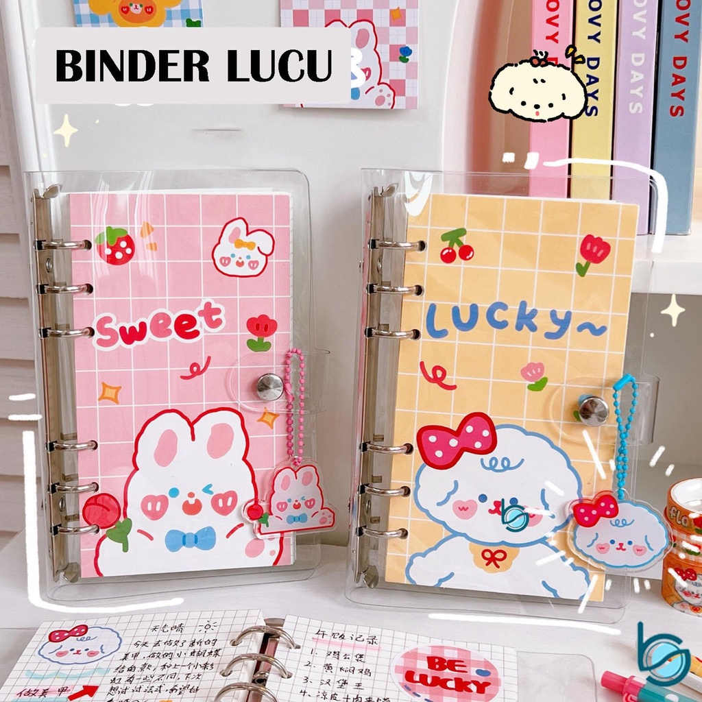 

Binder Lucu Buku Notebook Ukuran A6 Jurnal Kartun Buku Catatan Isi Ulang Loose Leaf - Best Stationary