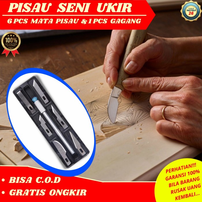 

Pisau Alat Ukir 7 Pcs Hobby Tool Set | Crafting Art Knife