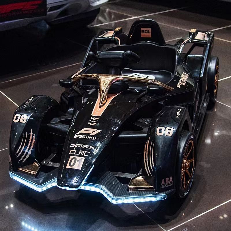 Mobil Mainan Anak-anak, Mobil Listrik Go-Kart Empat Roda Drift Remote Control Anak Laki-laki dan Per