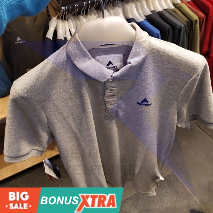 Kaos Polo EIGER1989 Classic Shirt Grey Abu 91000 1562 Original Cowok  KEREN AWET