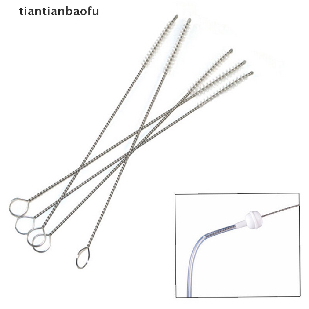 [tiantianbaofu] 10pcs Botol Suction Tube Sikat Pembersih Sedotan Kaca Sikat Pipa Ikan Butik