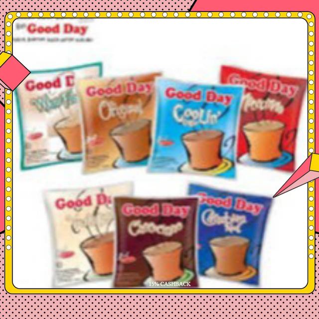 

TERMURAH KOPI GOOD DAY MOCACINO ANEKA RASA/COFFEE GOODDAY RENCENG/KOPI SAHSET/KOPI INSTAN SASET