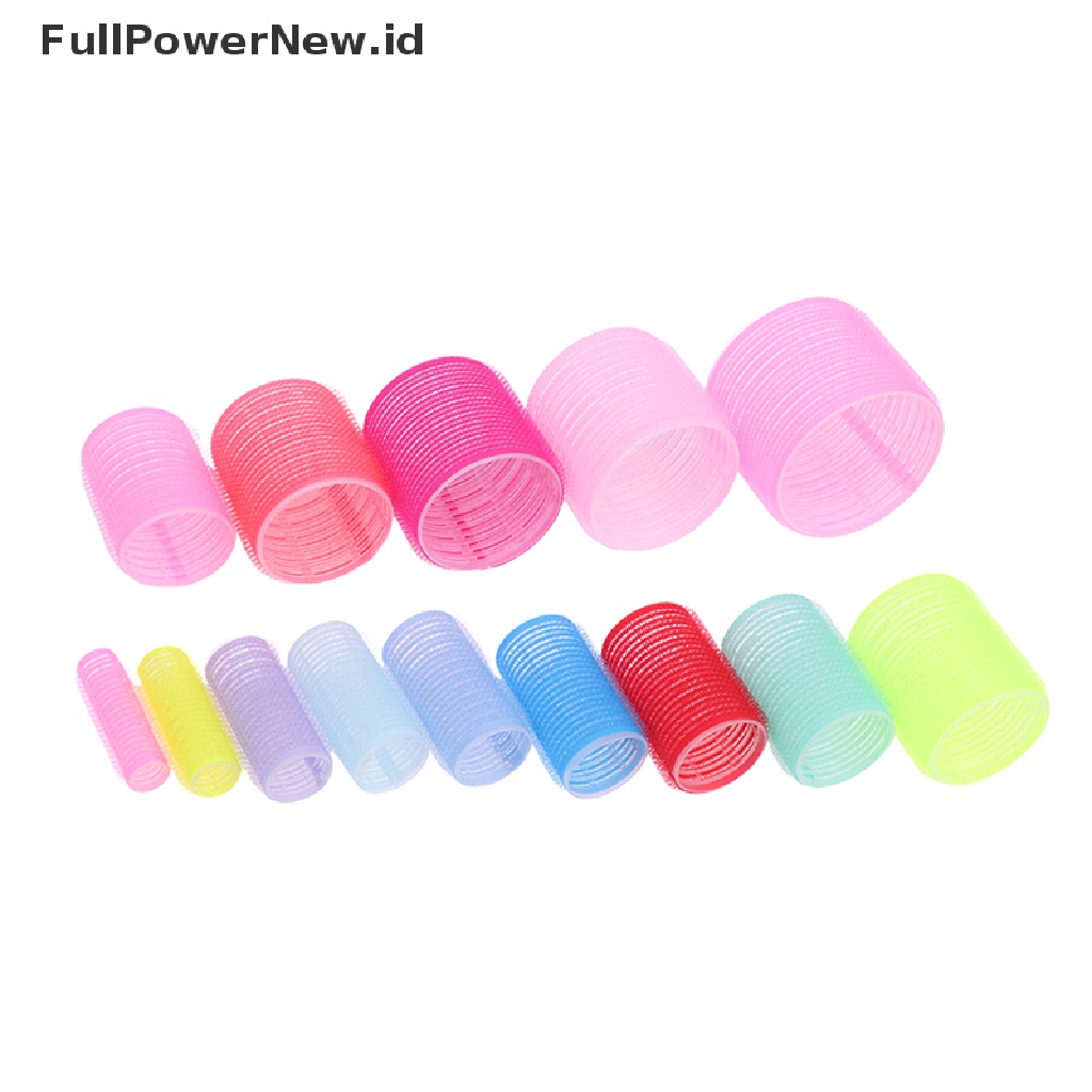 Power 6Pcs Rol Rambut Self Grip Cling Beda Ukuran DIY Hairdressing Hair Curlers ID