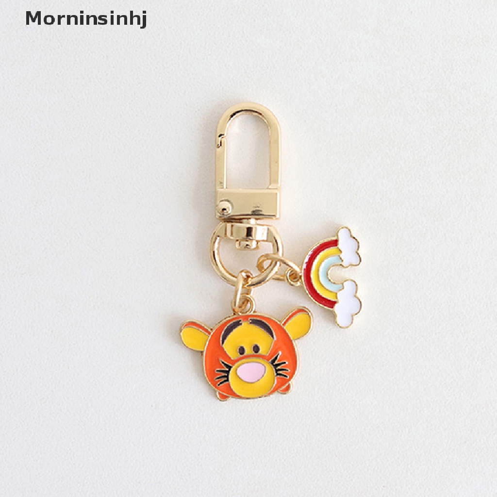 Mornin Lucu Disney Winnie The Pooh Liontin U Disk Anti-Lost Gantungan Kunci Mobil Cincin Liontin Pasangan Aksesoris Hadiah id