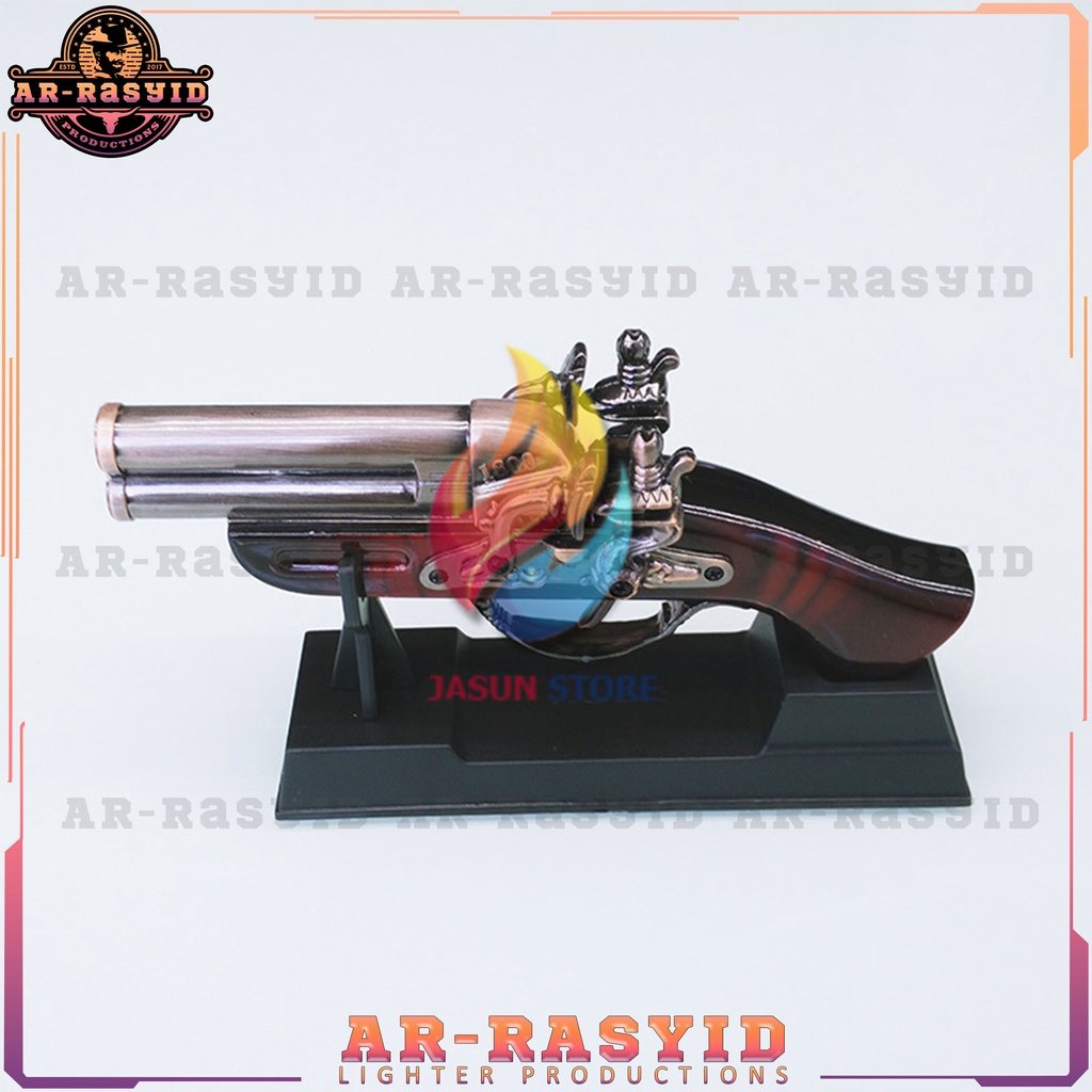 TERBARU! Korek Api Bara Gas Pistol Classicial Firelock DH-1800 160 BISA COD!