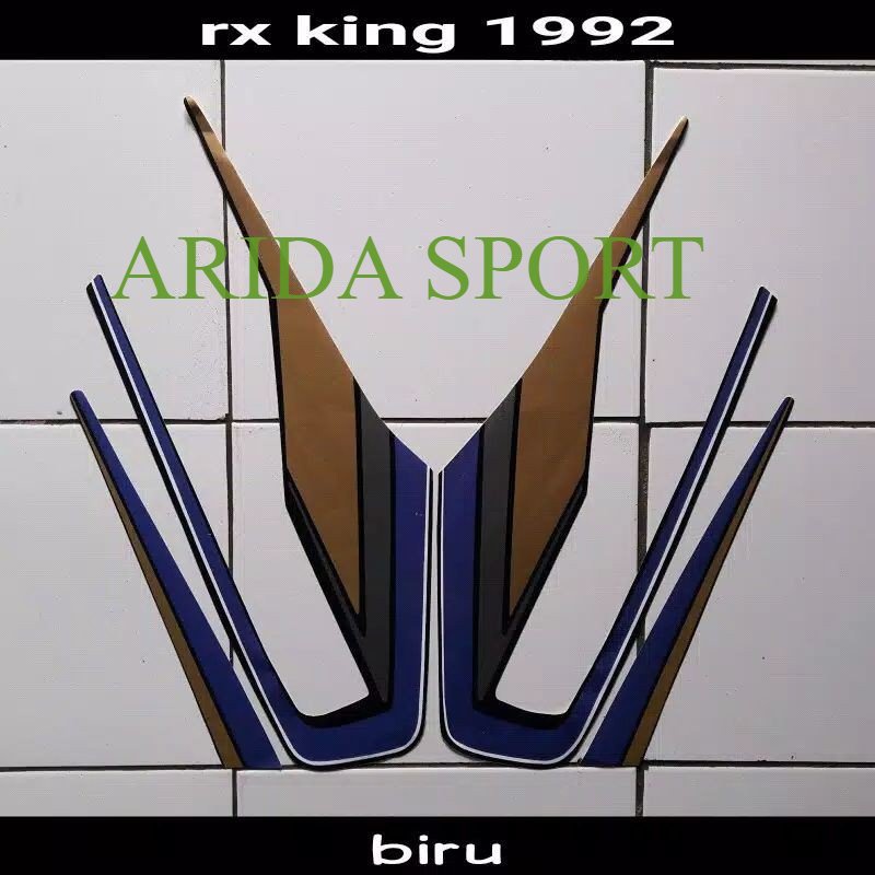 striping   yamaha rx king 1992 hitam biru striping rx king