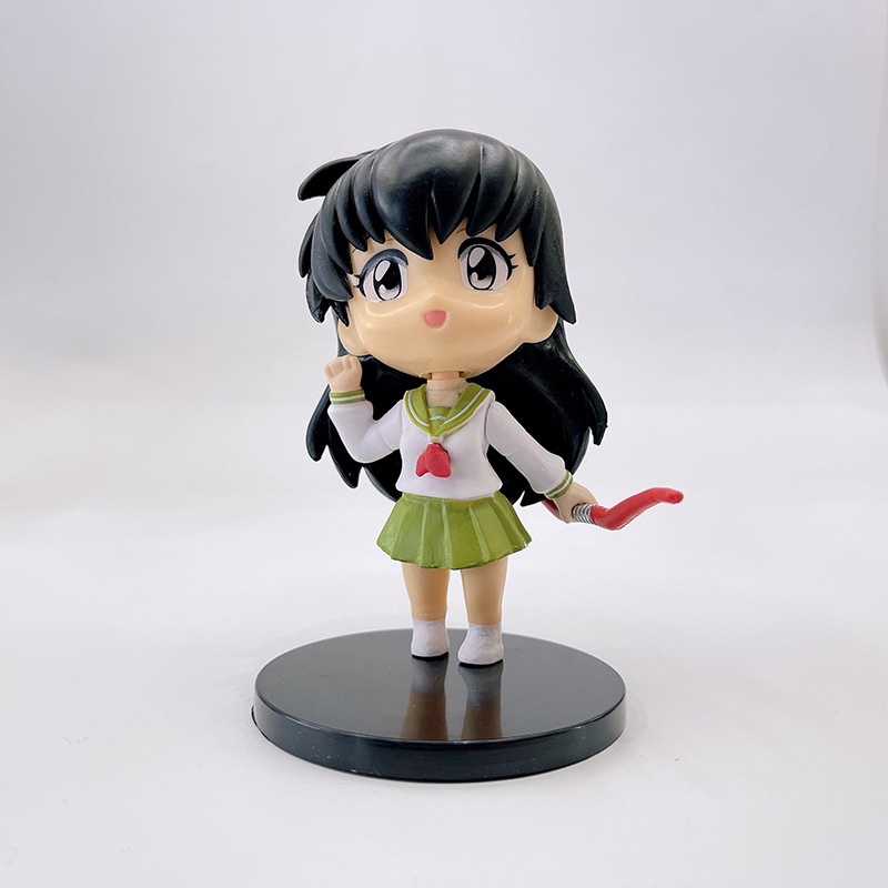 6pcs/set Inuyasha Sesshoumaru Higurashi Kagome Shofo PVC Angka Mainan Mobil Dekorasi Boneka