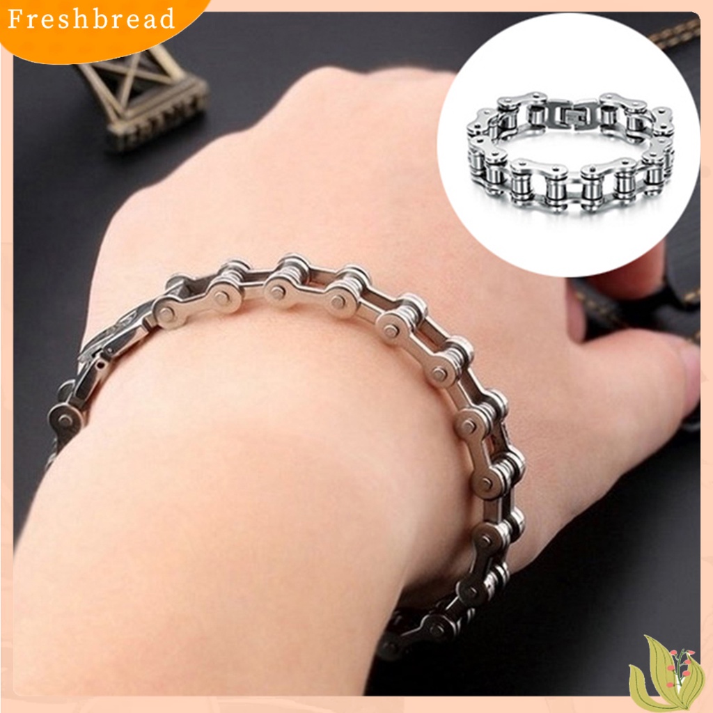 &lt; Freshbread &gt; Rantai Pergelangan Tangan All-match Gelang Pria Istimewa Warna Solid Tahan Lama Untuk Hadiah