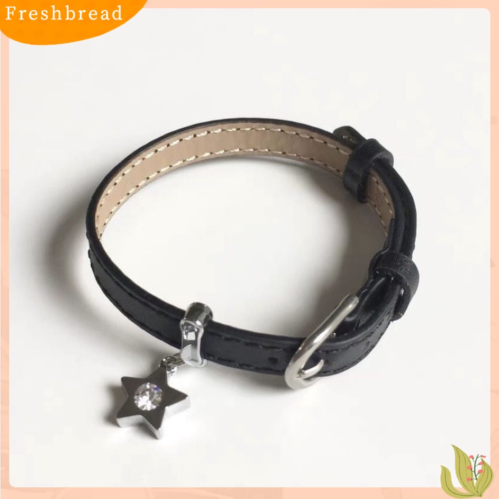< Freshbread > Wanita Gelang Punk Adjustable Irregular Belt Gaya Bermata Lebar Hias Hadiah Gadis Bintang Charms Liontin Gelang Fashion Perhiasan Untuk Pesta