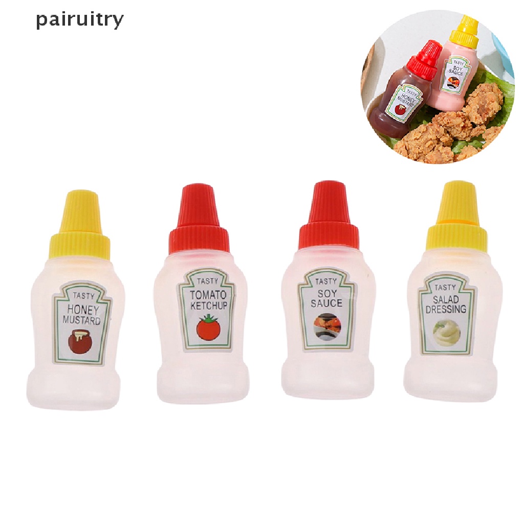 Prt Mini Portable Wadah Saus Kecil Kuah Tomat Salad Dressing Botol Minyak PRT