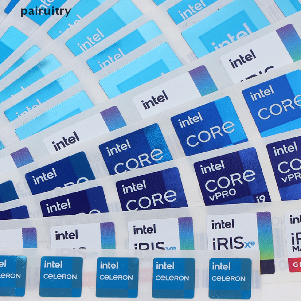 Prt 5ps DIY Sticker Original Generation Cpu10 i3 i5 i7 i9 Hires Label Dekorasi PRT