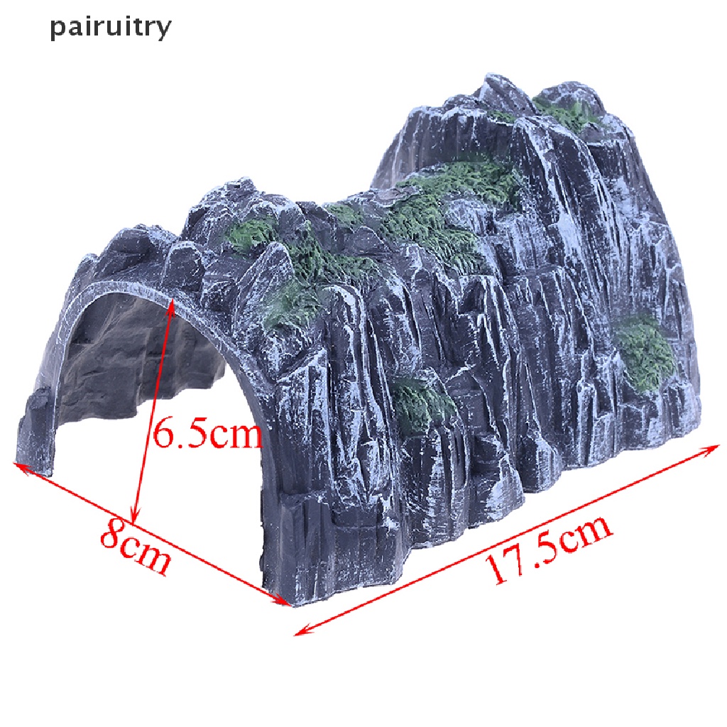 Prt Plastik 1:87model Skala Mainan Kereta Api Kereta Api Gua Terowongan Pasir Model Meja Mainan PRT