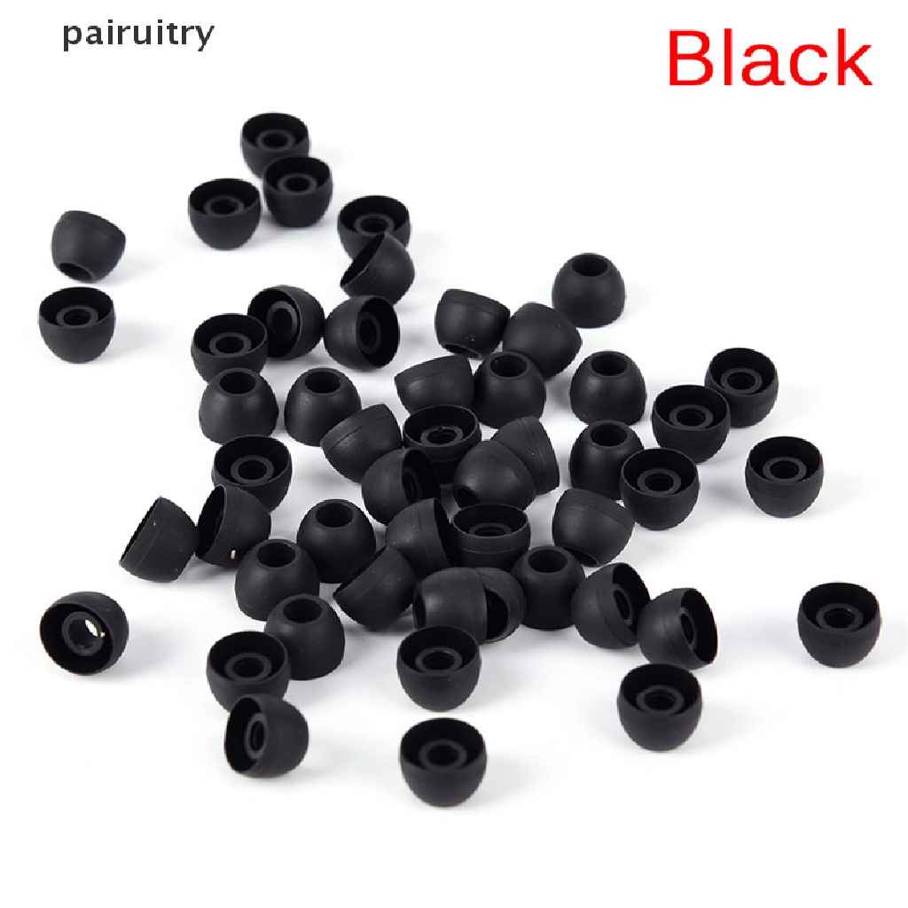 Prt 50PCS Earbud Headphone Silikon Lembut In Ear Buds Tip Cover Pengganti PRT