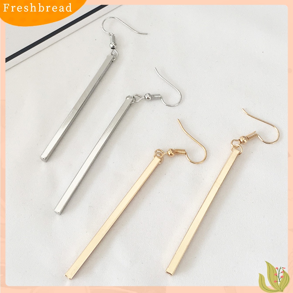 &lt; Freshbread &gt; Pesta Malam Wanita Fashion Bar Panjang Drop Menjuntai Kait Anting Perhiasan Hadiah