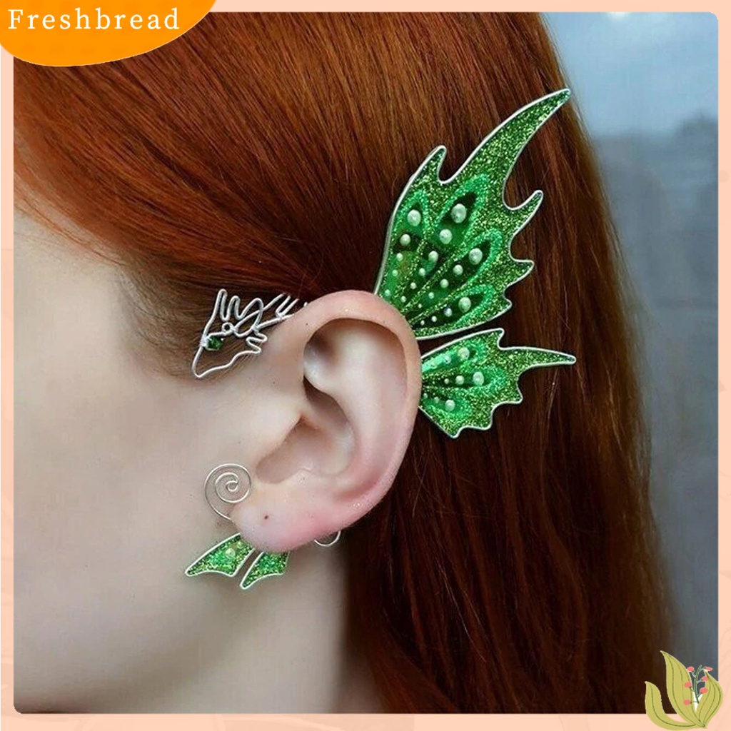 &lt; Freshbread &gt; 1Pc Bungkus Telinga Eye-catching Mudah Dipakai Metal Bentuk Hewan Cincin Telinga Indah Untuk Wanita