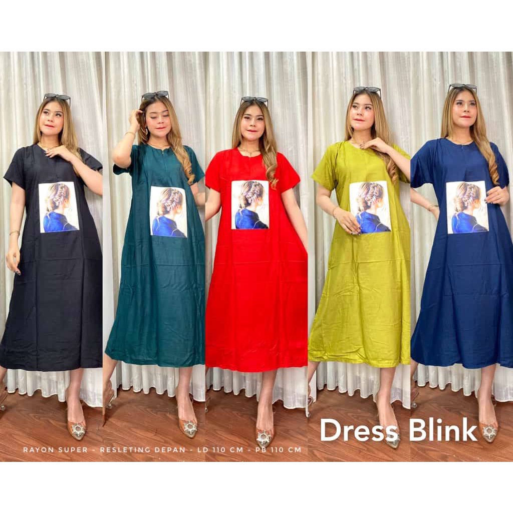 DRESS BLINK COLOR LD 110 / DRESSS WANITA BLINK COLOR KEKINIAN