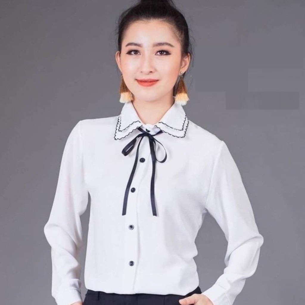 KEMEJA WANITA LENGAN PANJANG KEMEJA KERJA KOREAN STYLE IMPORT 002