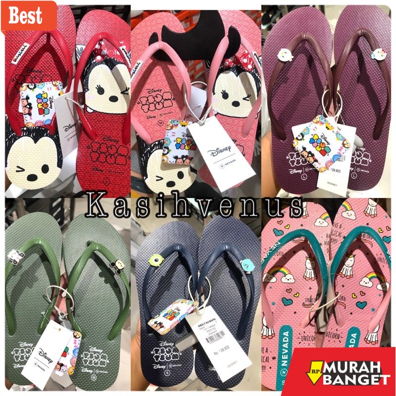 Cocok buat lebaran- SANDAL JEPIT DISNEY X NEVADA ORIGINAL