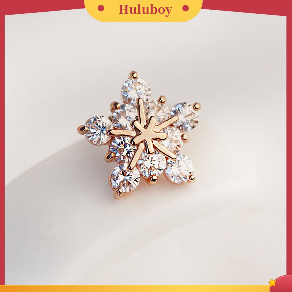 Anting Stud Desain Bunga Kelopak Lima Bahan Alloy Untuk Aksesoris Perhiasan Kencan