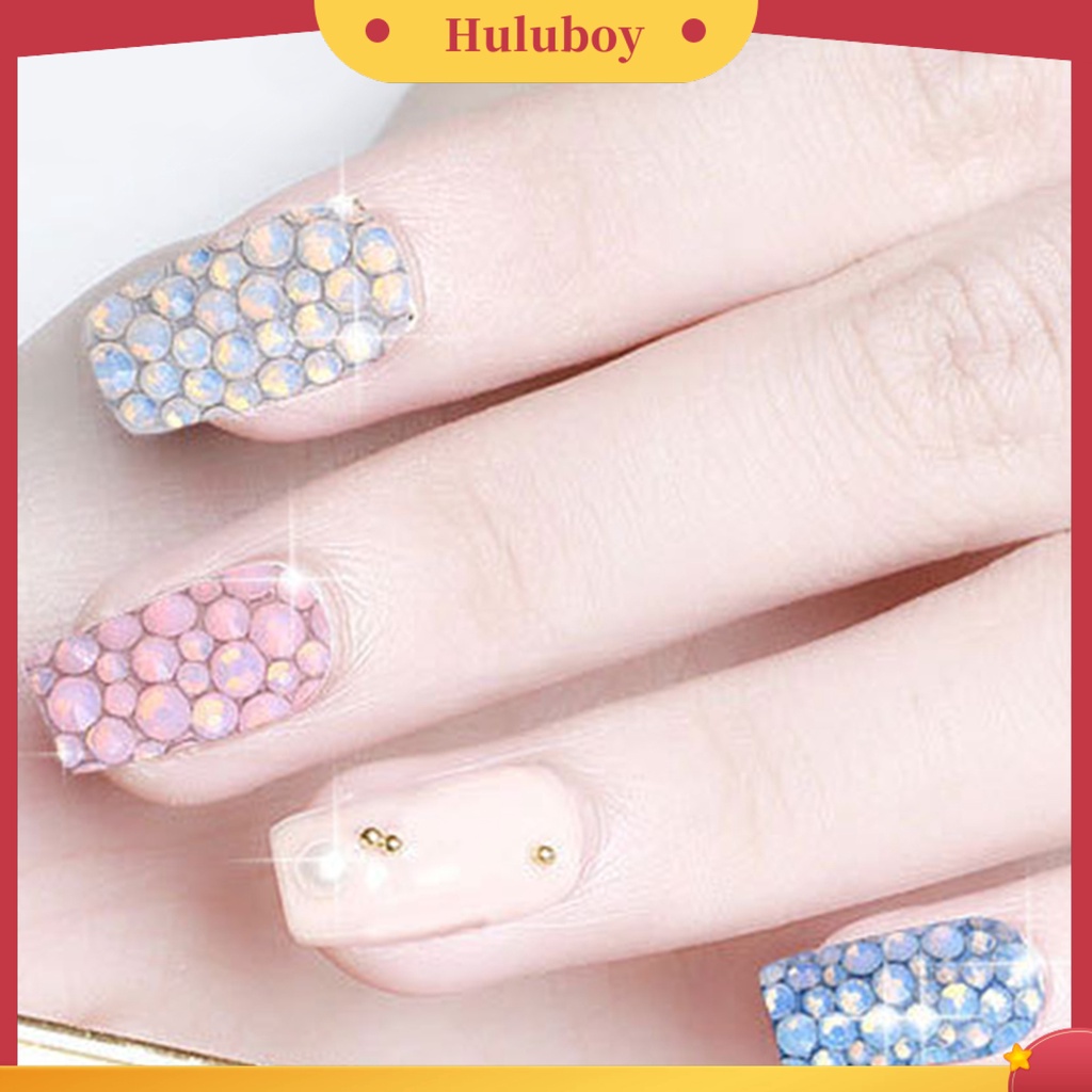 {In Stock} Nail Art Rhinestones Sparkling Pretty Dekorasi Kuku Flat Back Clear Strass Stones Untuk DIY