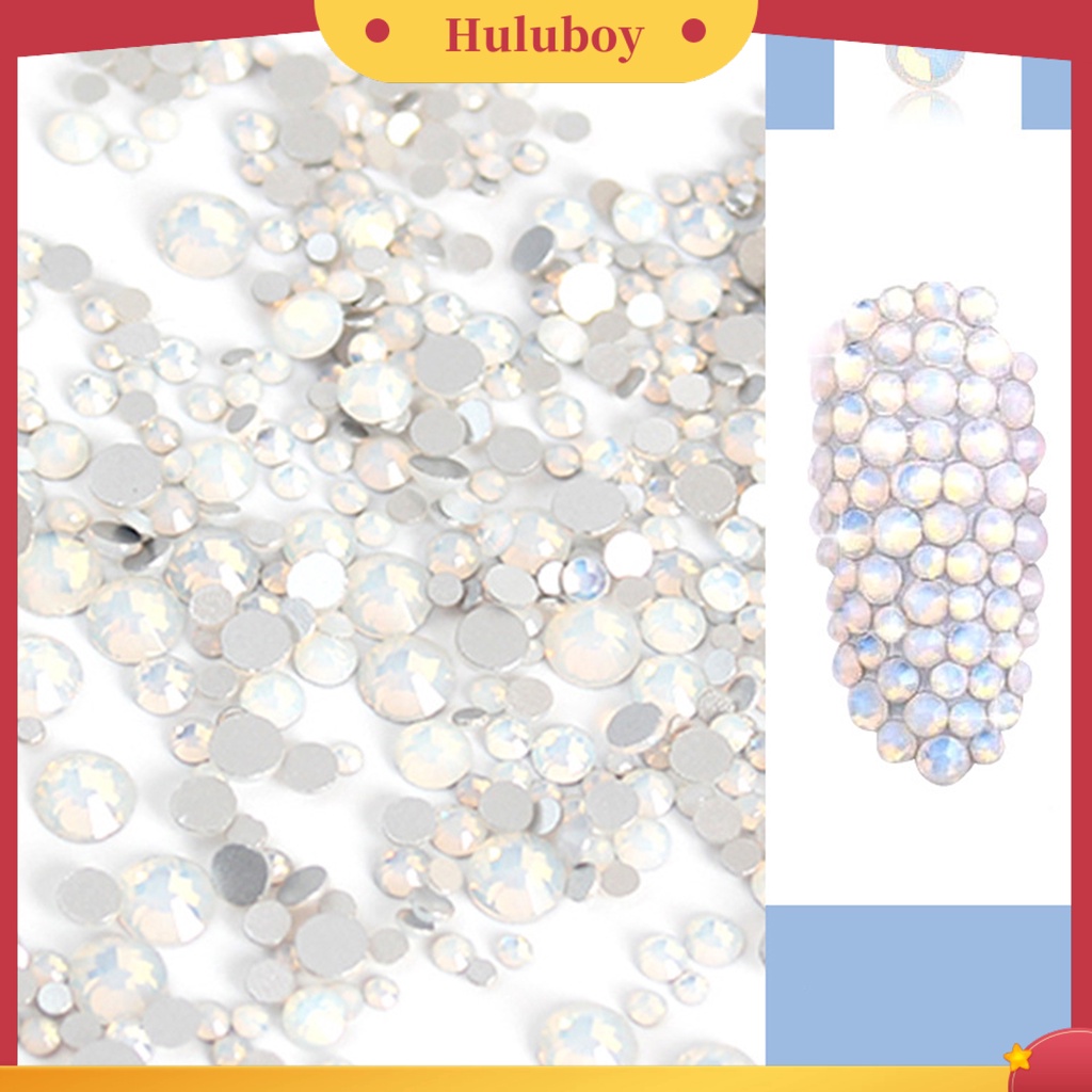 {In Stock} Nail Art Rhinestones Sparkling Pretty Dekorasi Kuku Flat Back Clear Strass Stones Untuk DIY