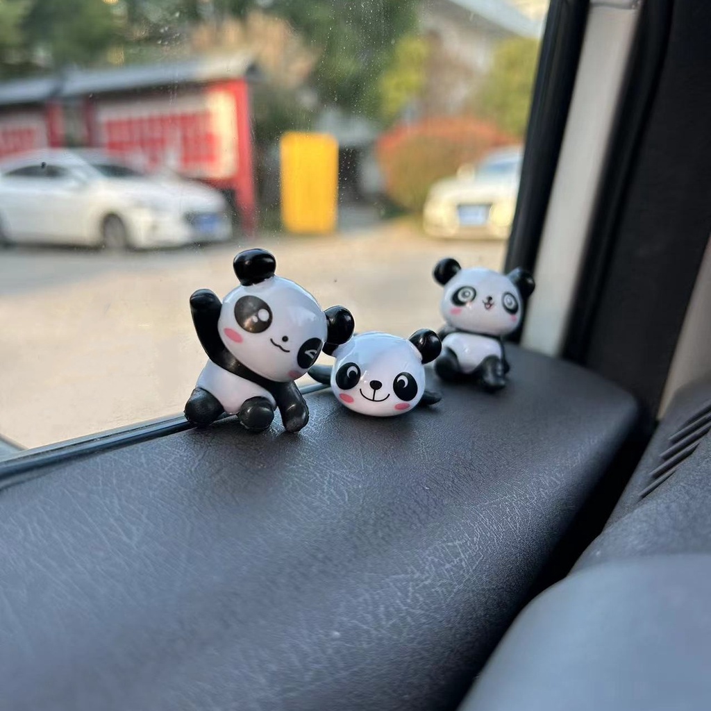 Lucu Imut Kartun Mini Panda Babi Pohon Natal Rusa Kelinci Bercahaya Perlengkapan Interior Mobil Aksesoris Dekorasi Ornamen Dashboard Mobil Kreatif