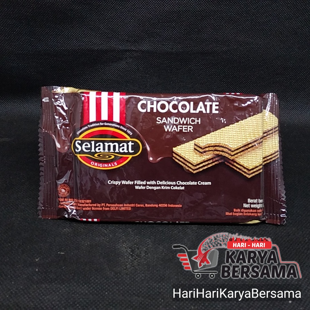 

BISKUIT WAFER SANDWICH COKLAT SELAMAT CHOCOLATE 45GR