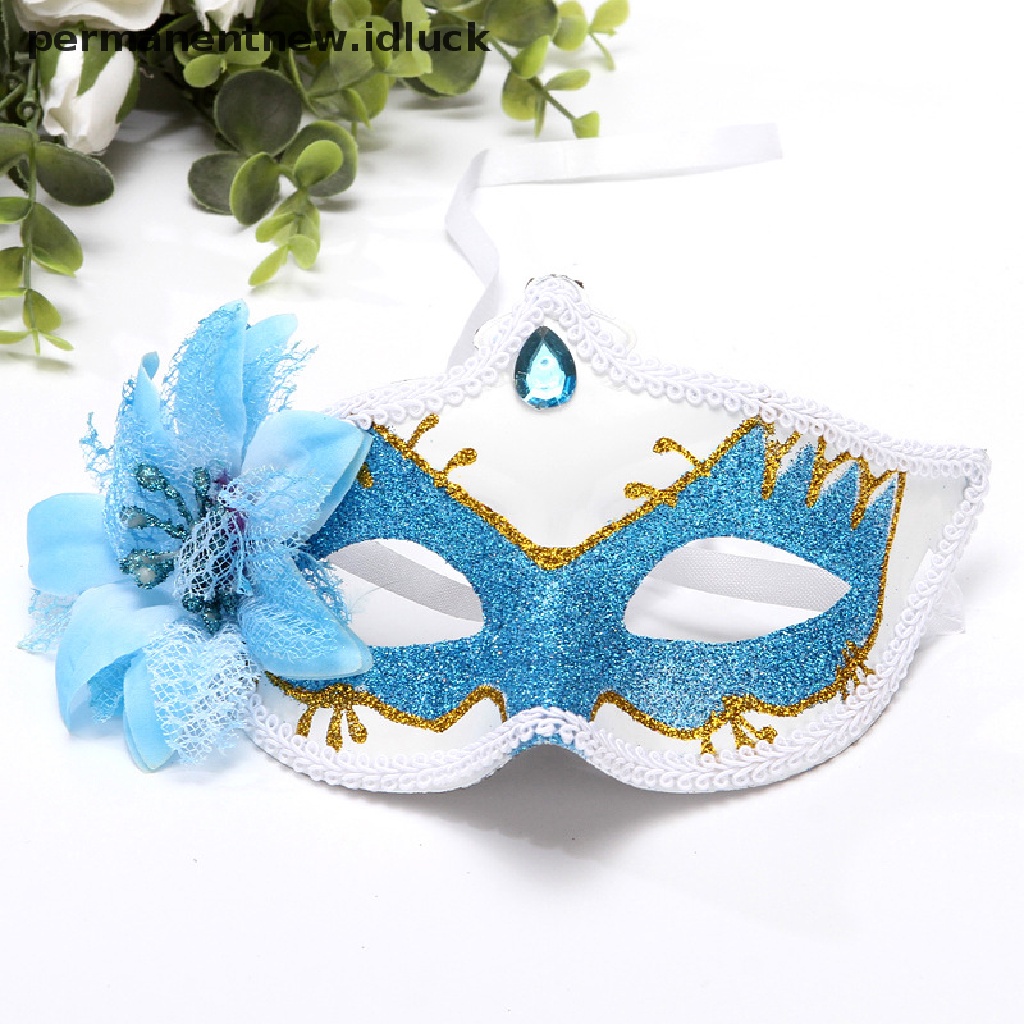 [luckypermanentnew] Kostum Kerudung Topeng Seksi Lady Dance Pesta Berlian Venetian Mask Cosplay Party [ID]