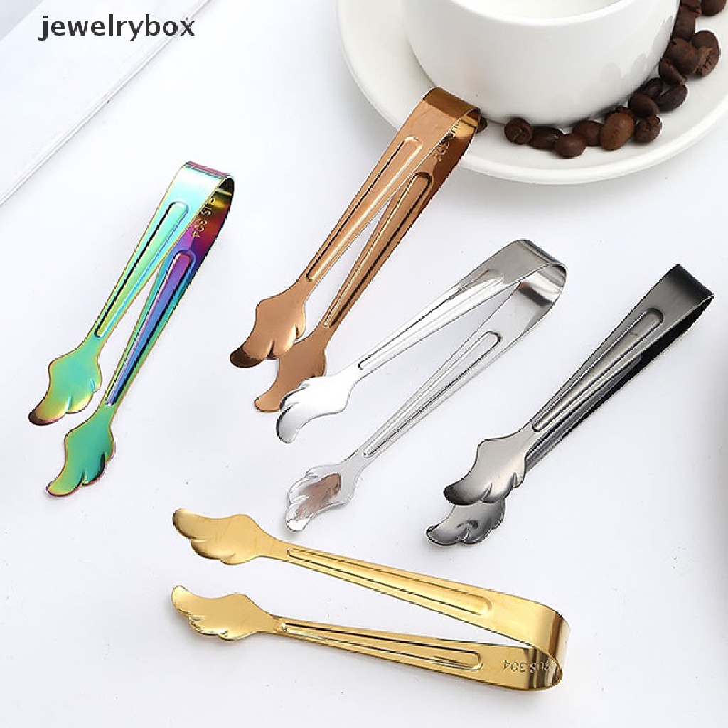 [jewelrybox] Klip Es Batu Stainless Steel Ice Tong Roti Makanan BBQ Klip Barbekyu Klip Dapur Butik