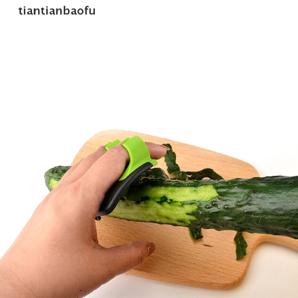 [tiantianbaofu] Alat Cukur Melon Jari Manual Non-slip Sayuran Buah Peeler Perlengkapan Dapur Rumah Butik