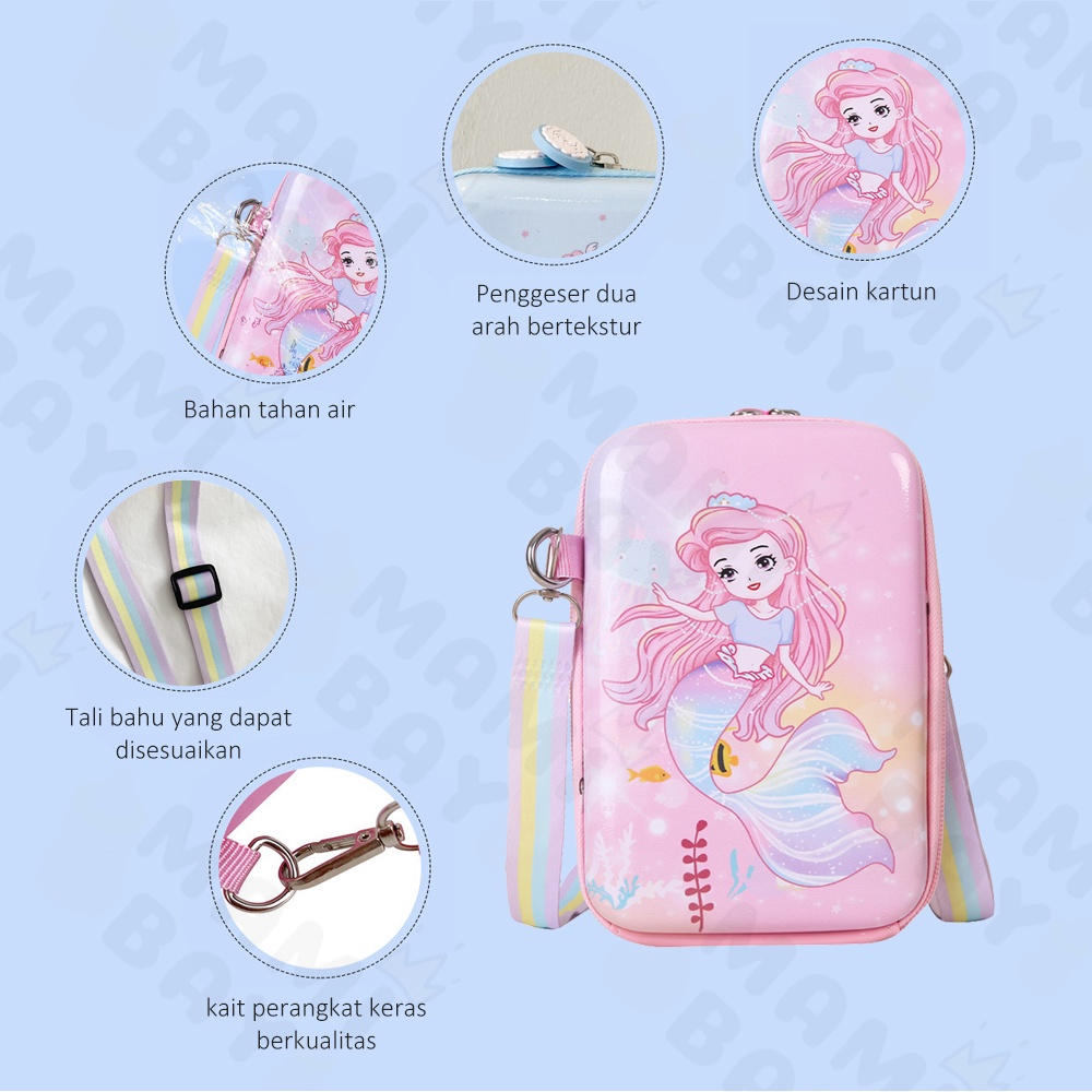 OKEYI Sling Bag Anak Lucu Hardcase Tas Slempang Anak