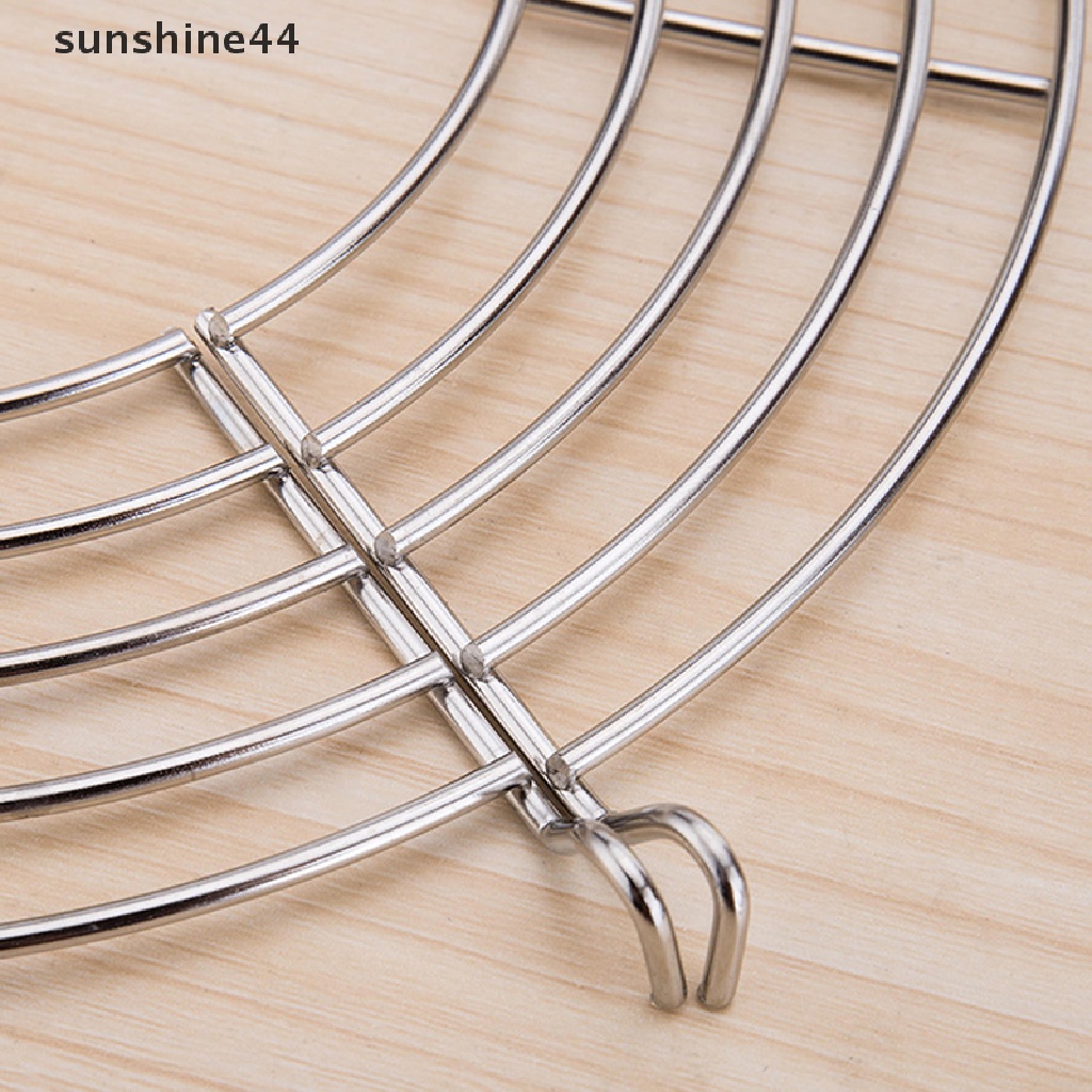 Sunshine 304stainless Steel Tebal Garis Setengah Lingkaran Panci Penggorengan Saluran Pembuangan Rak Steam Rack ID