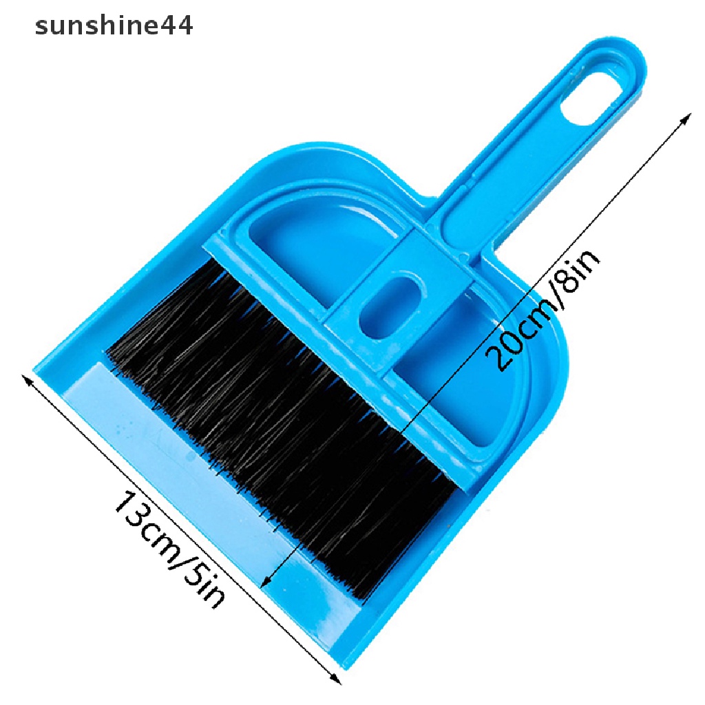 Sunshine Sikat Pembersih Mini Sapu Pengki Set Desktop Sweeper Alat Pembersih Sampah ID