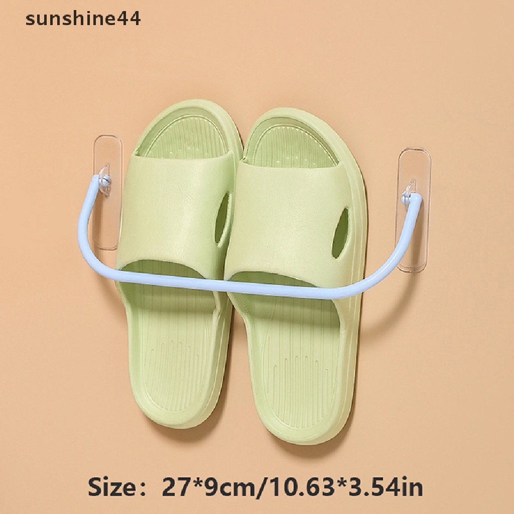 Sunshine Rak Sepatu Tempel Dinding Lipat Shoes Hanger Sandal Drain Storage Rack Shelf ID