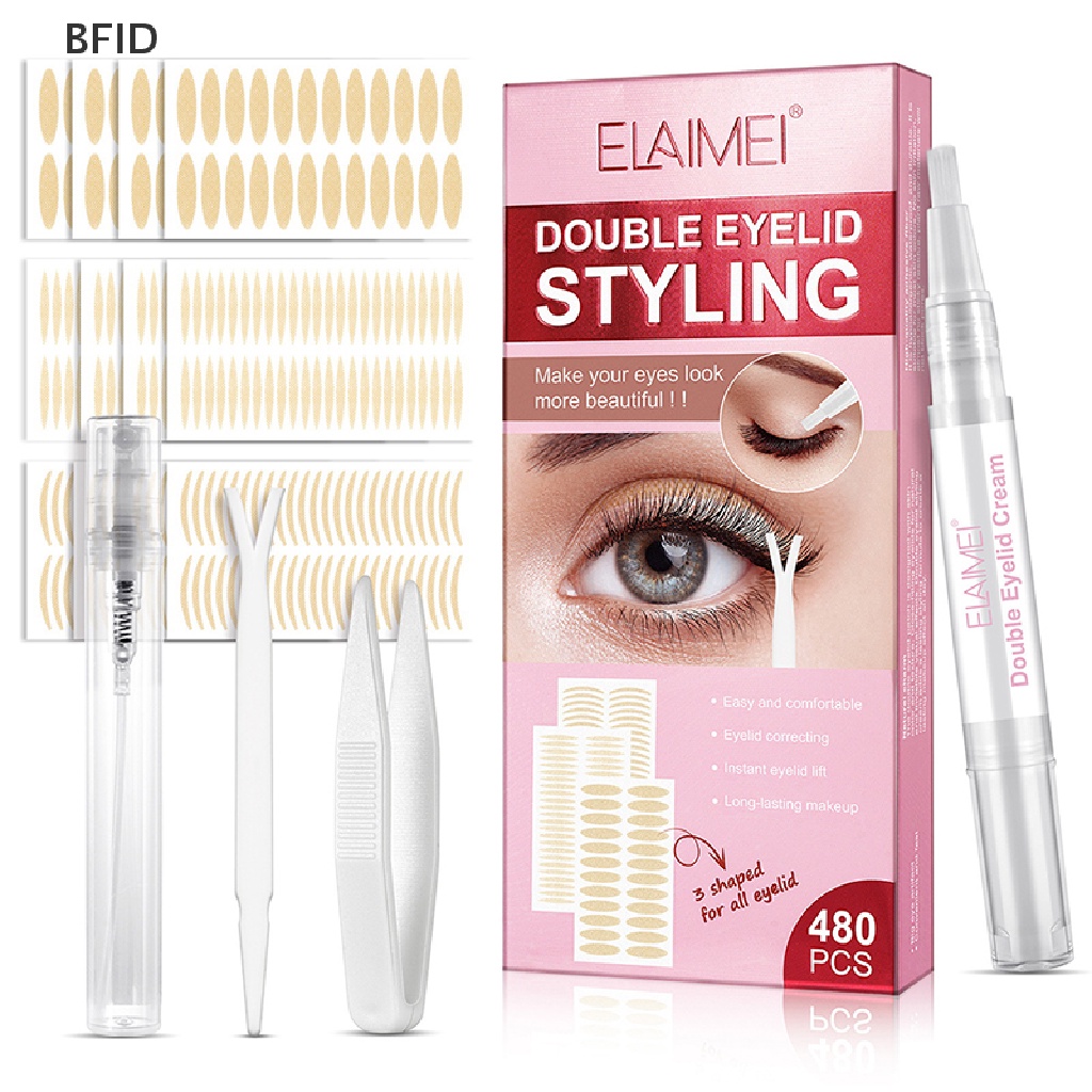 [BFID] 480pcs Invisible Double Eyelid Tape Self-Adhesive Sticky Strip Pengangkat Mata Besar [ID]